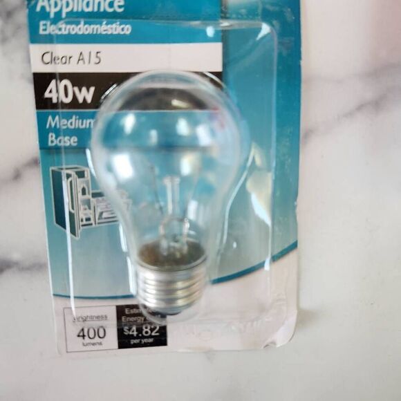 Greenlite 15w LED light bulb bundle 40w clear A15 Phillips 40 watt  10lightbulb - Picture 2 of 6